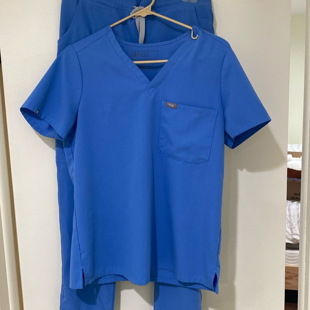 Figs technical collection scrub set, blue